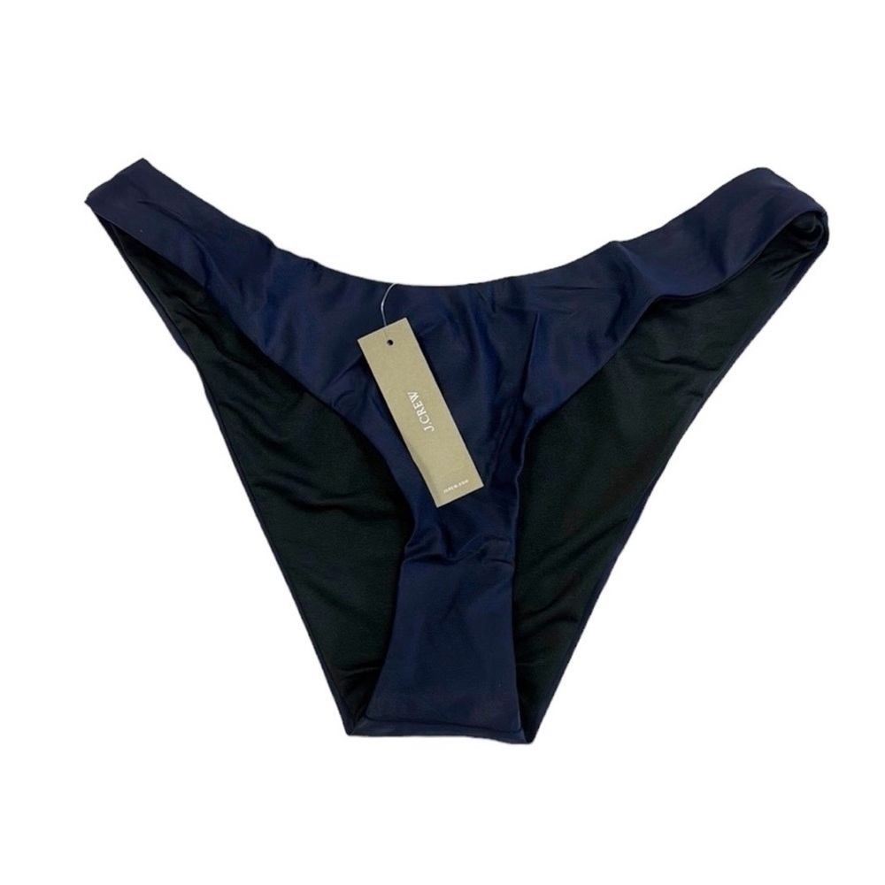 J. Crew Bikini Bottom Women's S Navy Curved Waist Cheeky New BC125 7845